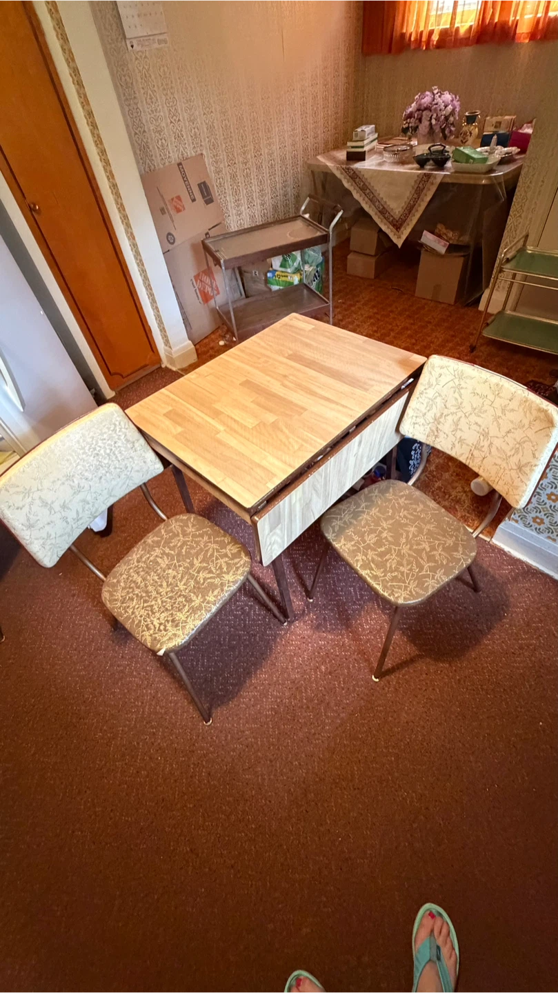 Vintage Kitchen Table and Chairs Set