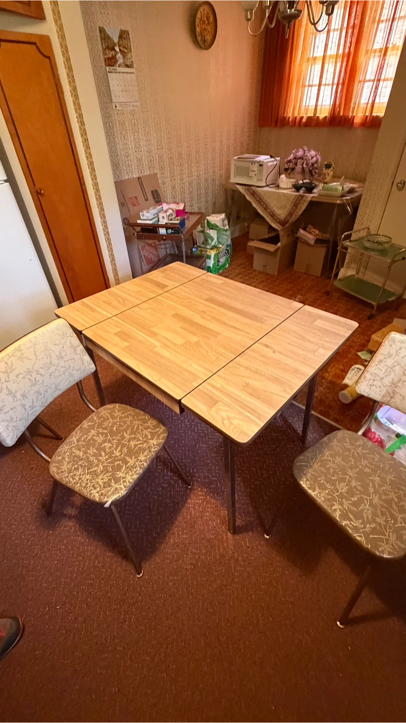 Vintage Kitchen Table and Chairs Set - photo 4