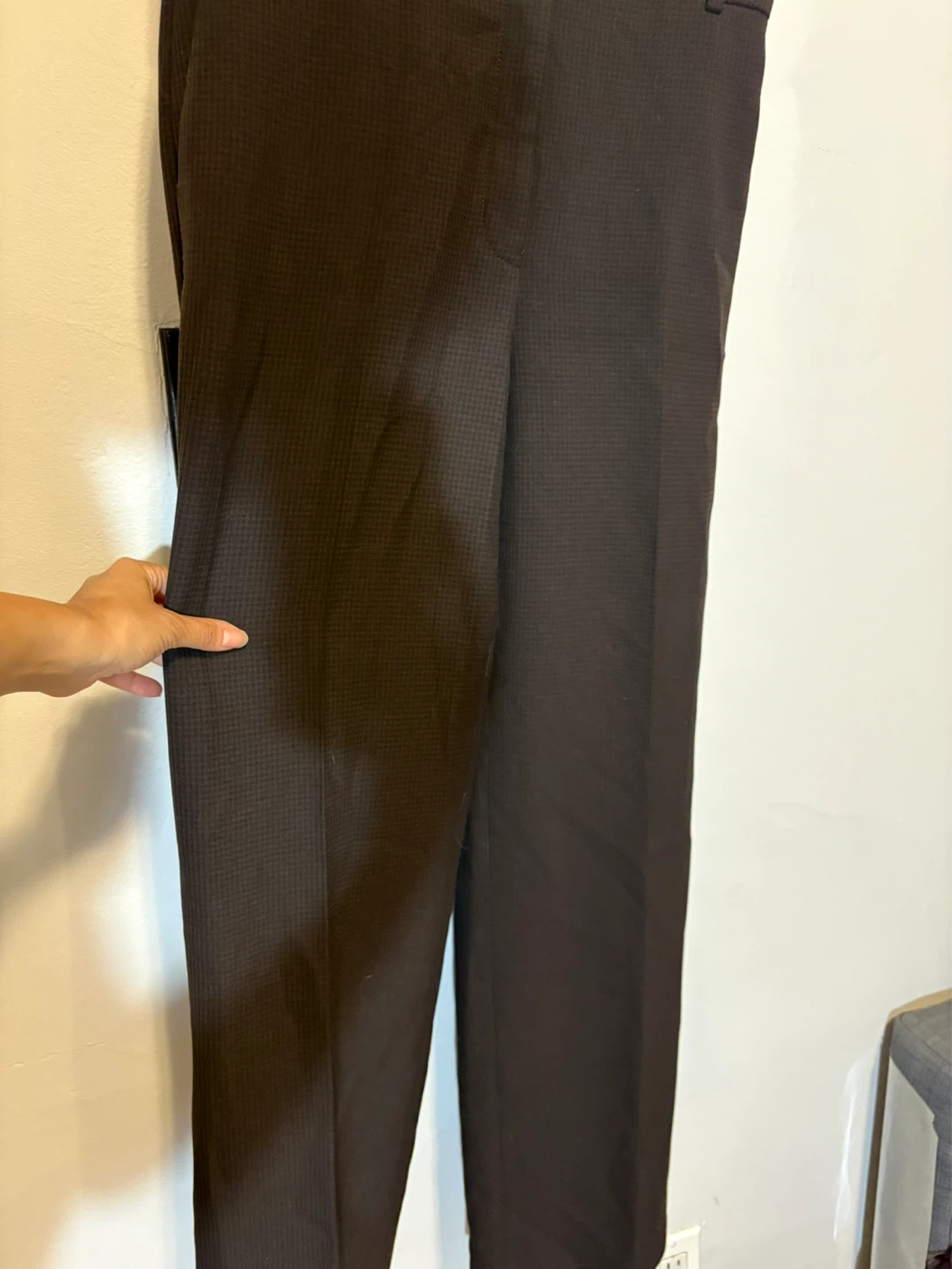 Babaton Women's Black Textured Dress Pants Size 10 - photo 5