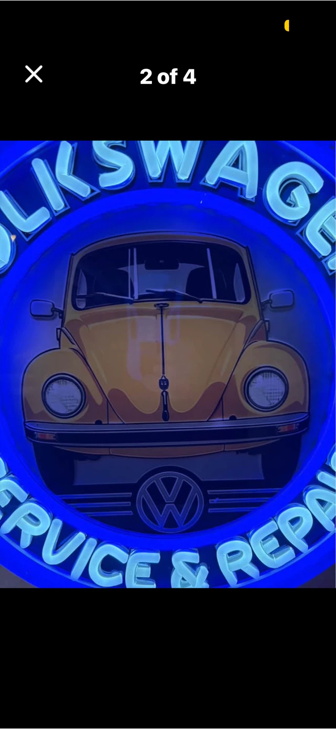 Volkswagen Service & Repair Neon Sign - photo 3