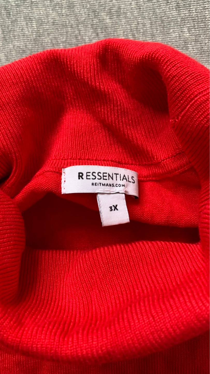 Reitmans Essentials Red Turtleneck Sweater - Size 3X - photo 3