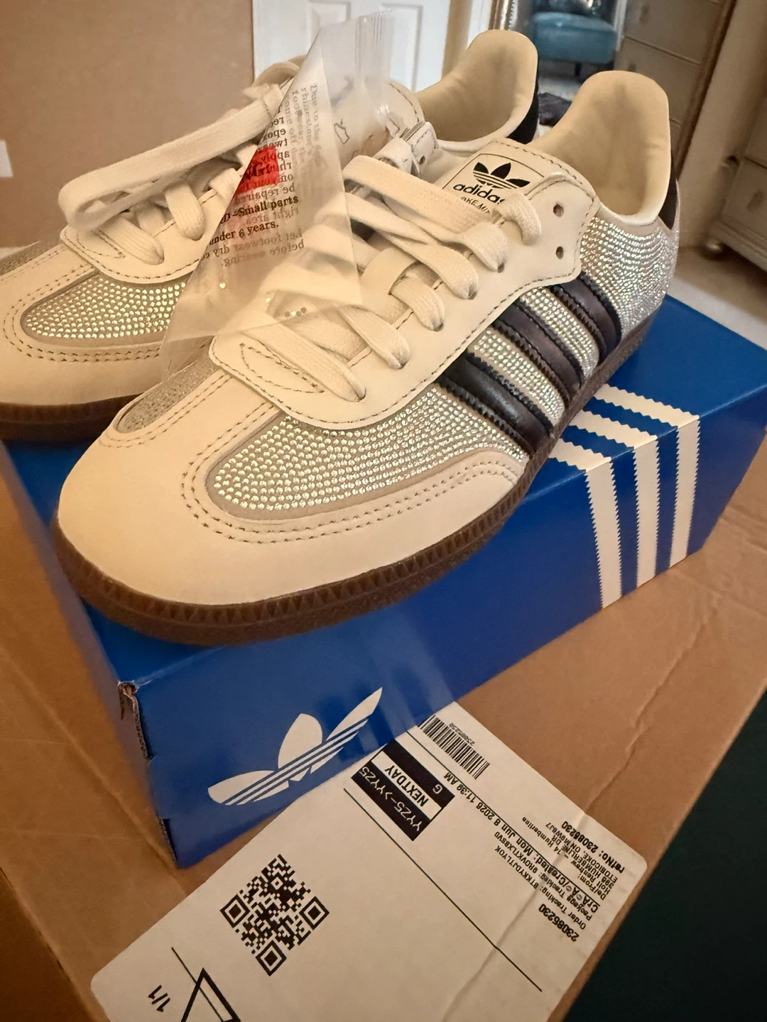 Adidas Samba OG Crystal White Women's Shoes size (7.5) - photo 2