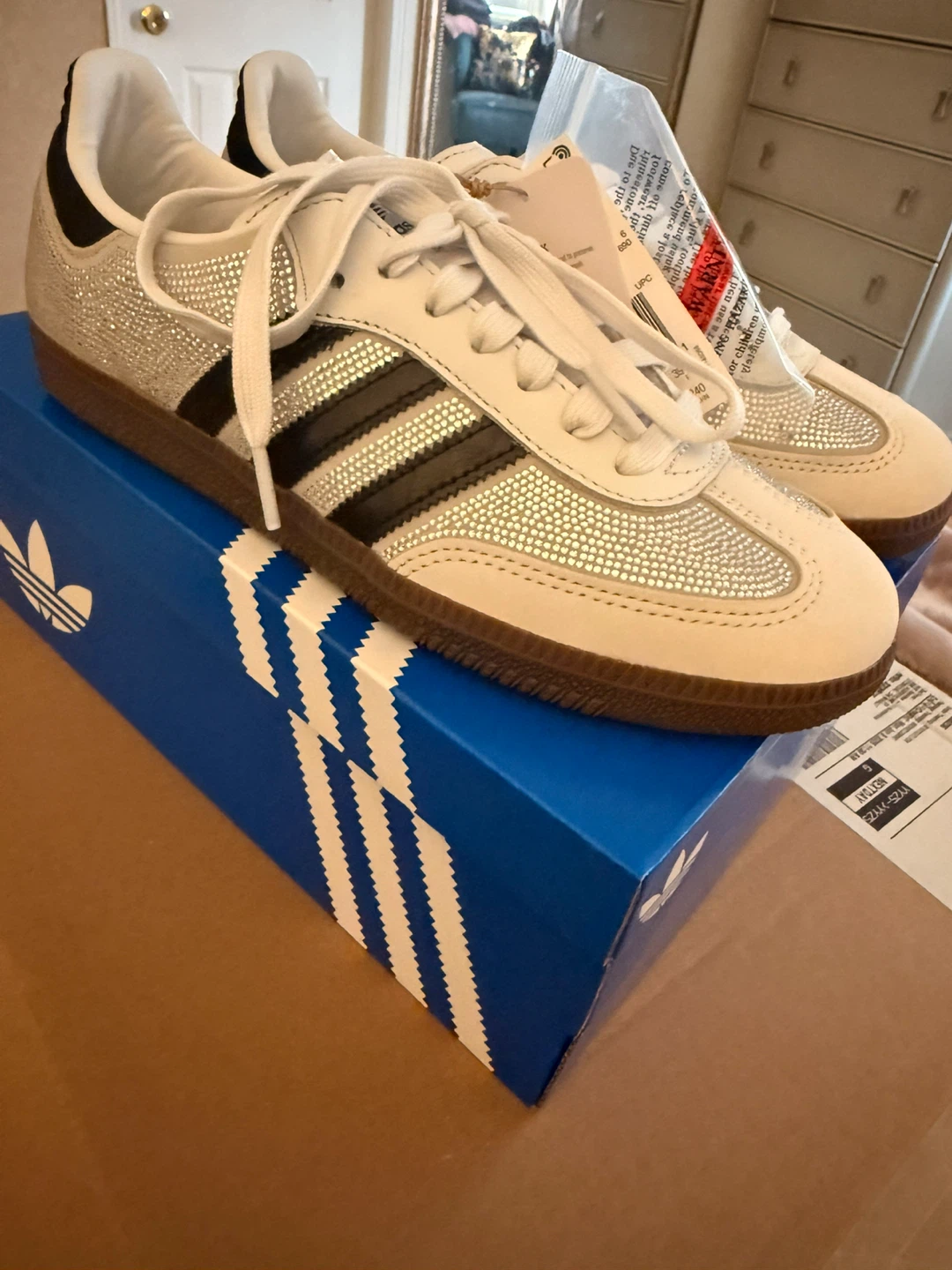 Adidas Samba OG Crystal White Women's Shoes size (7.5)