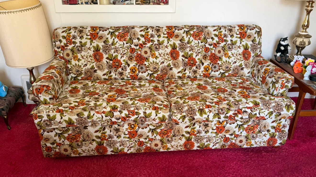 Vintage Floral Sofa