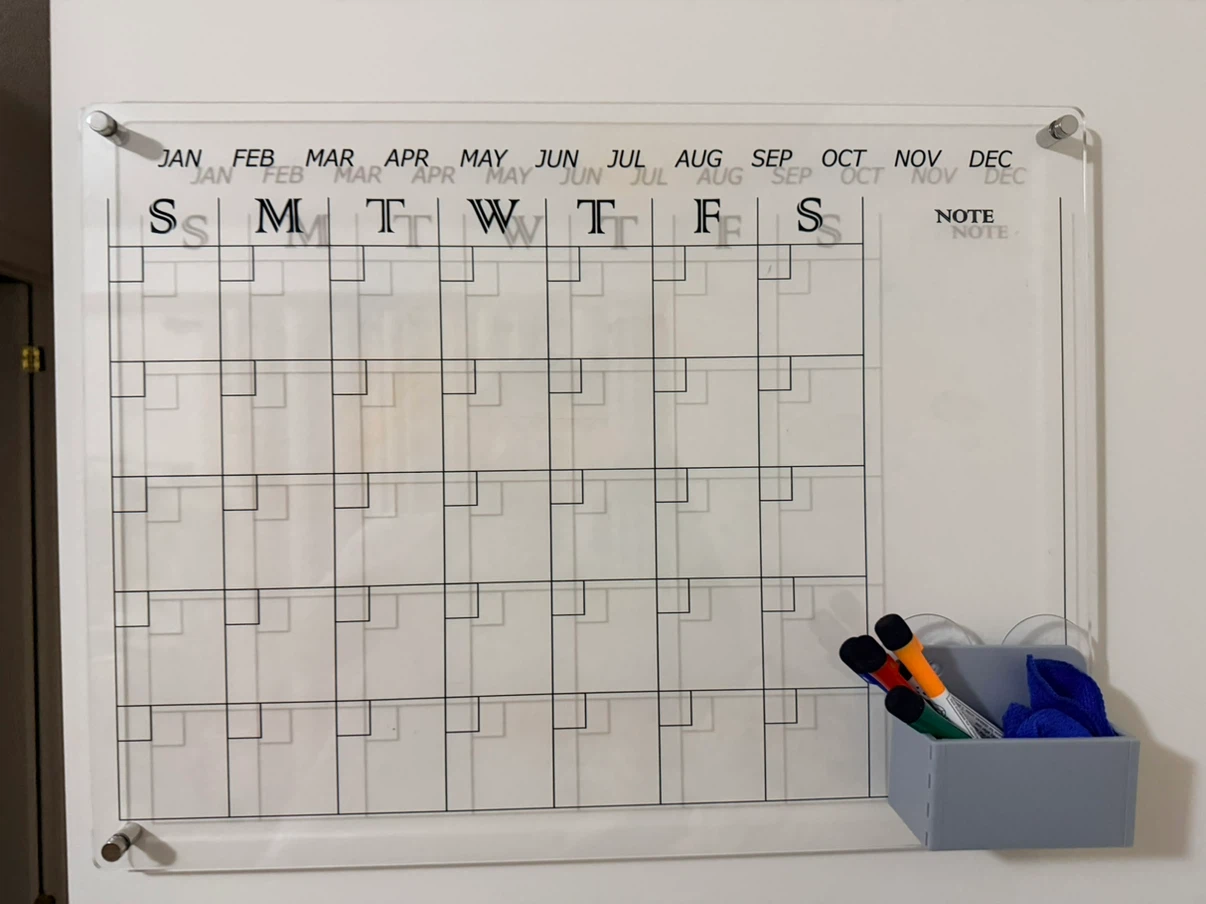 Acrylic Monthly Wall Calendar