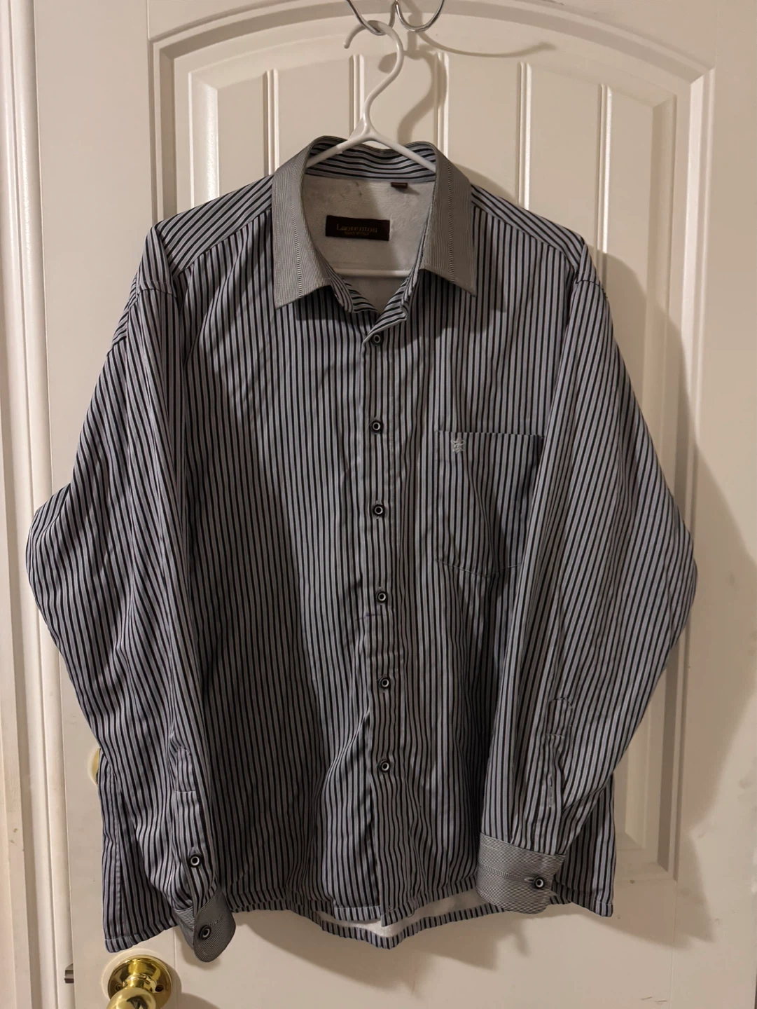Laorentou Men's Striped Dress Shirt