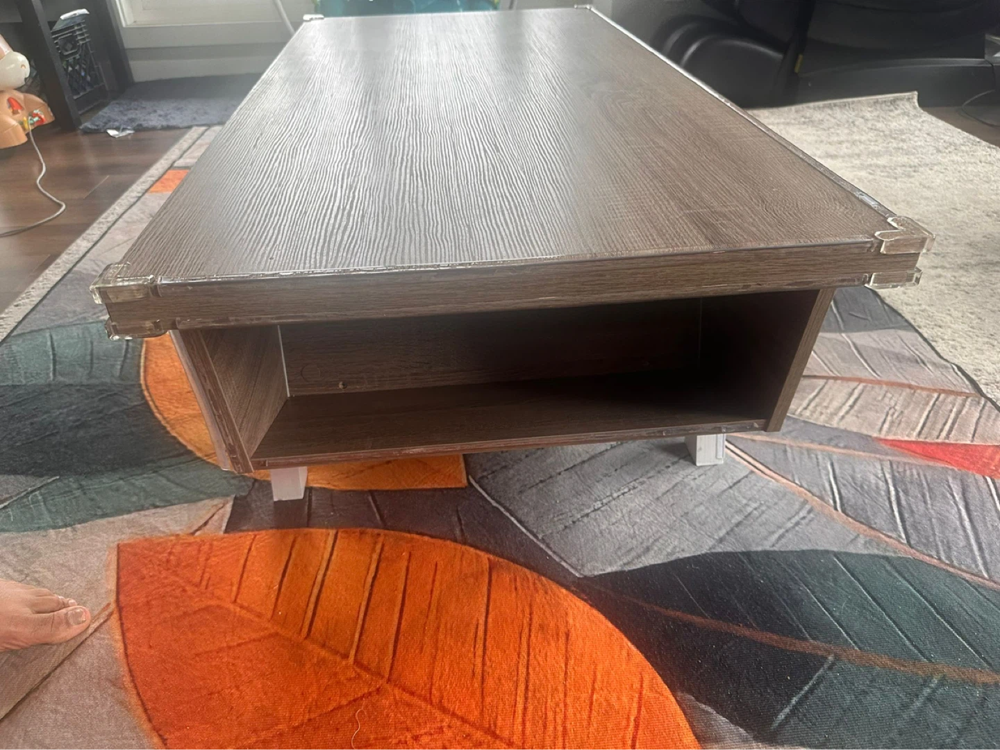 Wood Coffee Table with Shelf - photo 4