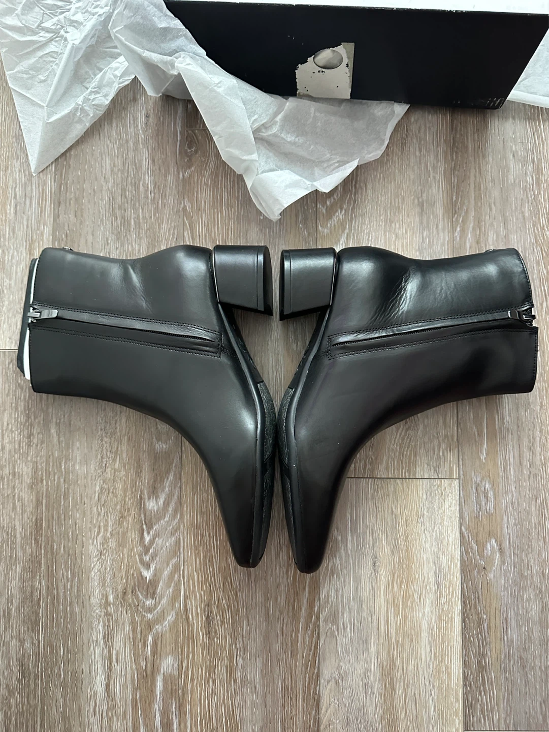 NEW Nine West Black Ankle Boots Size US8 - photo 3