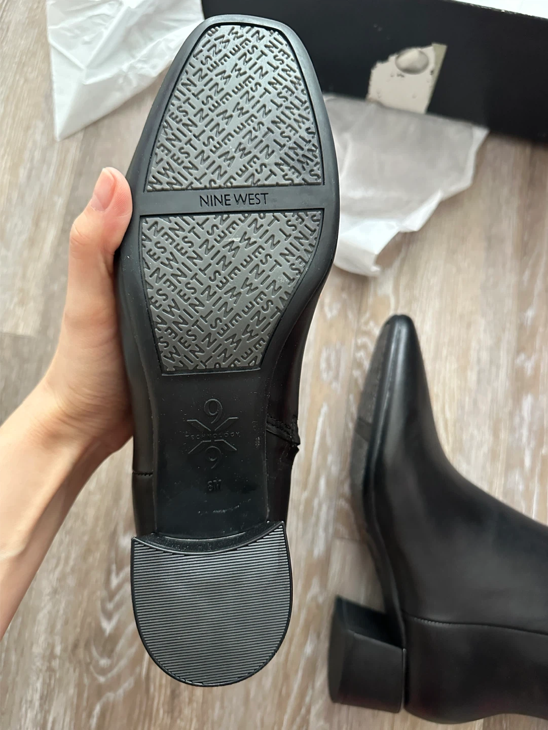 NEW Nine West Black Ankle Boots Size US8 - photo 5