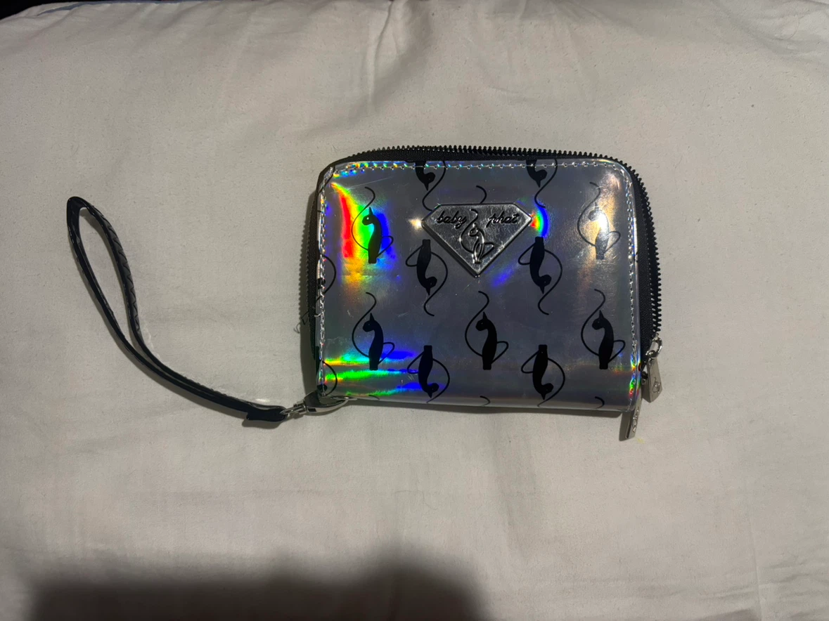 Baby Phat Silver Holographic Wallet