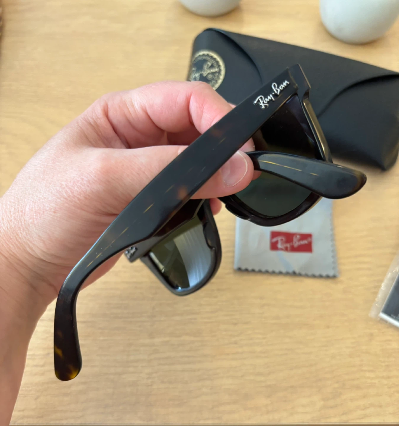 Ray-Ban Wayfarer Sunglasses RB 2140 Tortoise Shell - photo 5