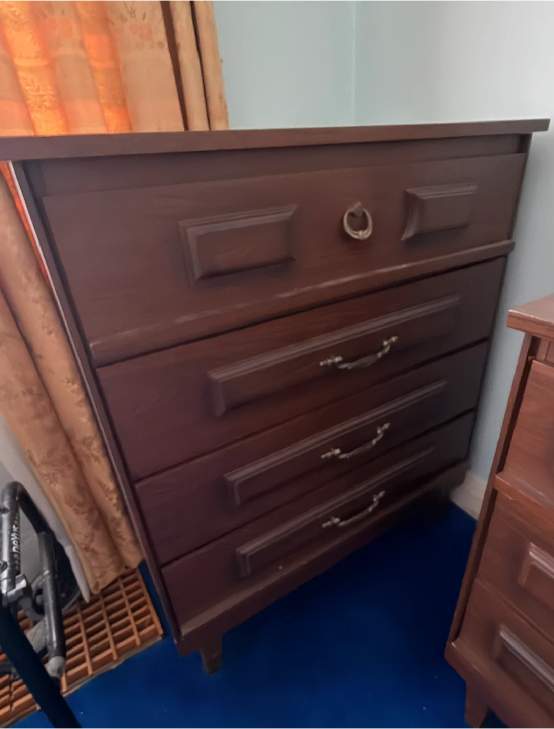 Wooden Dresser with Mirror