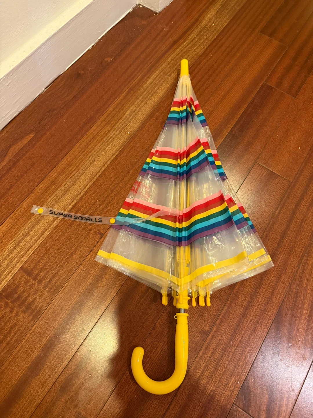 Kids  Smalls Rainbow Clear Umbrella