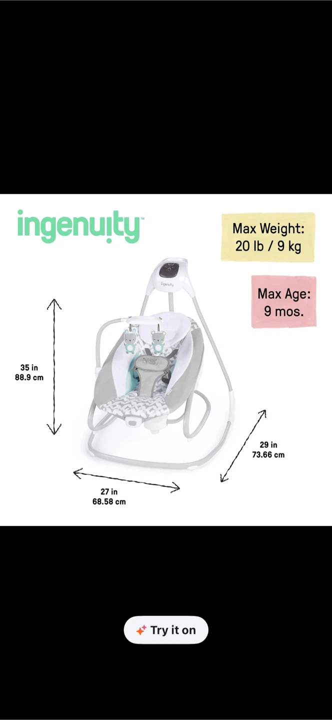 Ingenuity Baby Swing - photo 3