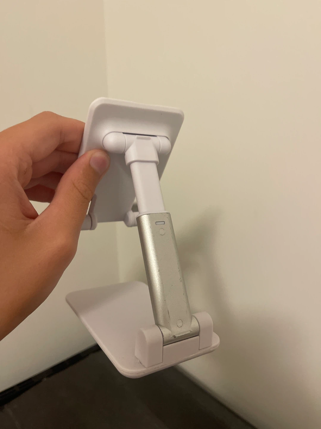 White Adjustable Cell Phone Stand - photo 3