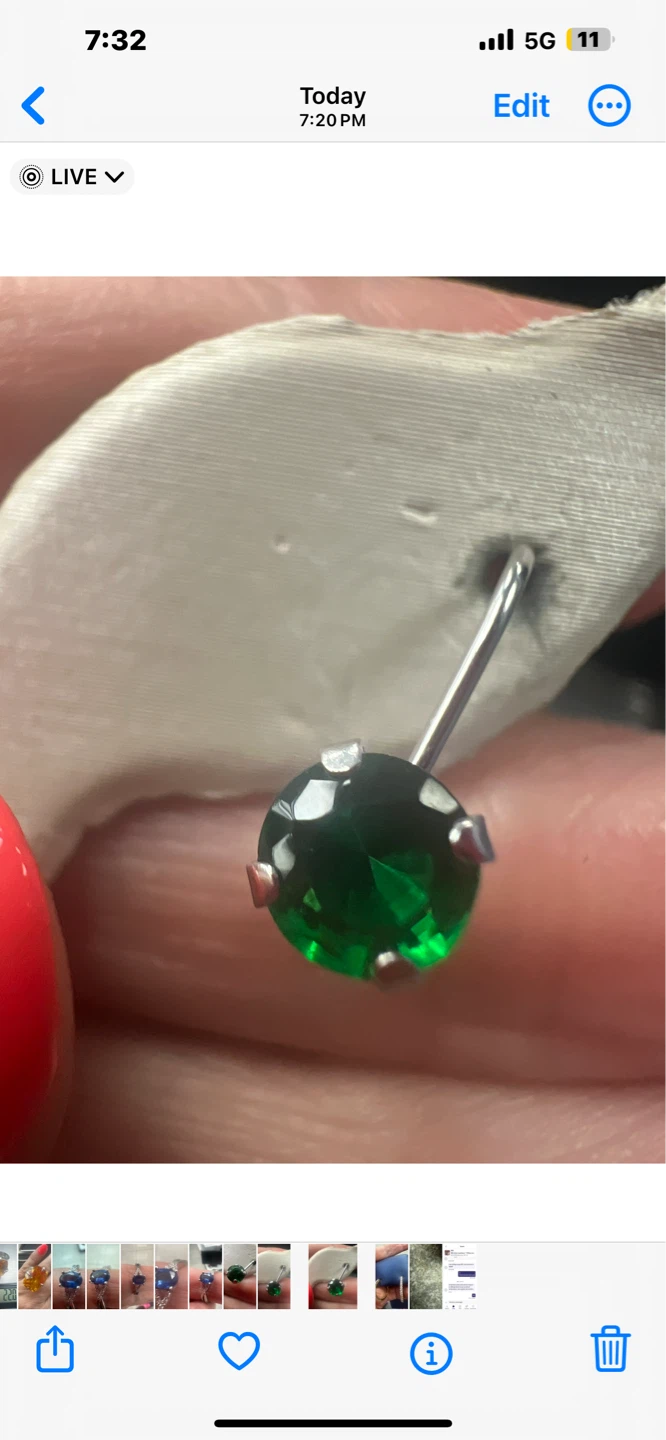 14K Emerald Leverback Earrings - photo 2