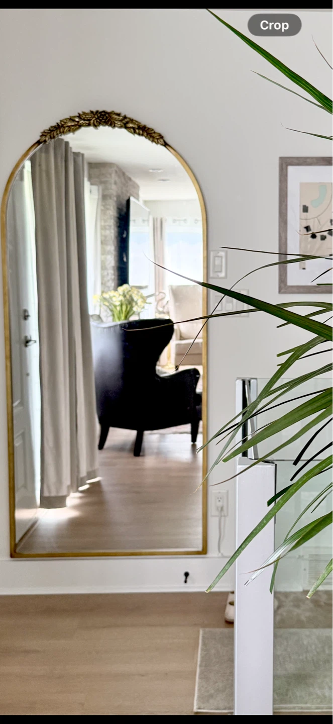 Arched Gold Mirror