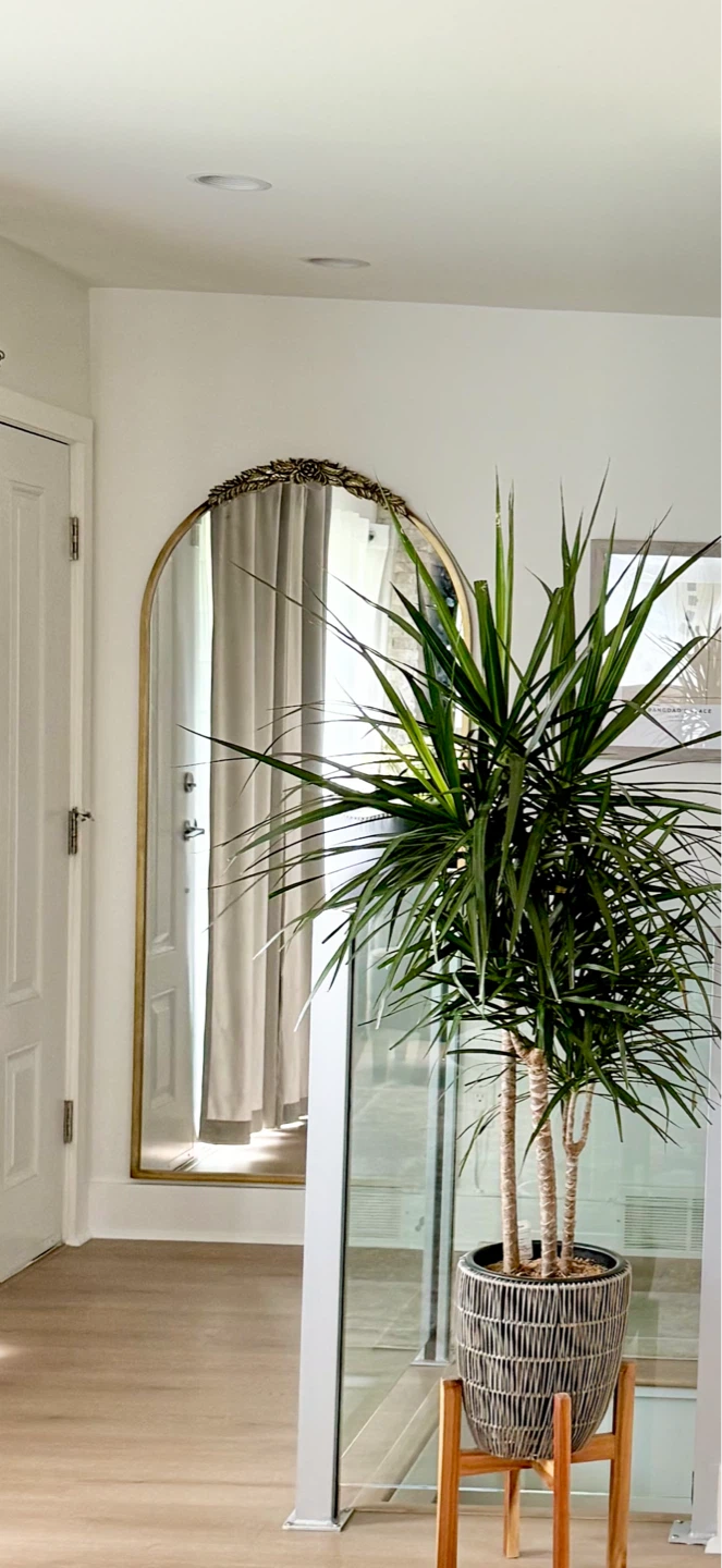 Arched Gold Mirror - photo 2