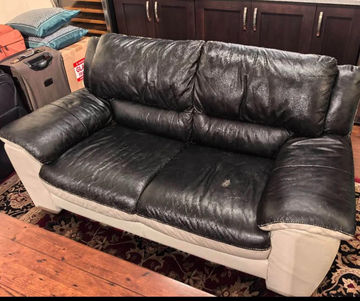FREE leather sofa - pick up today
