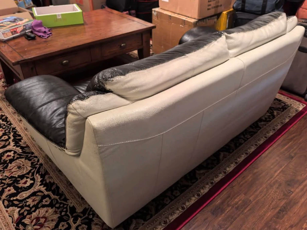 FREE leather sofa - pick up today - photo 2