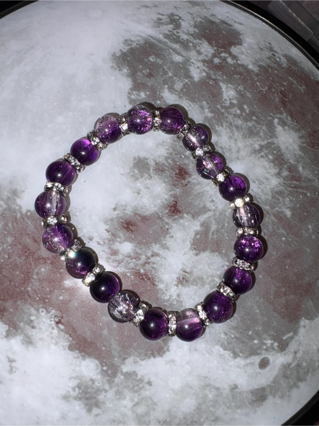 purple beaded bracelet - photo 2