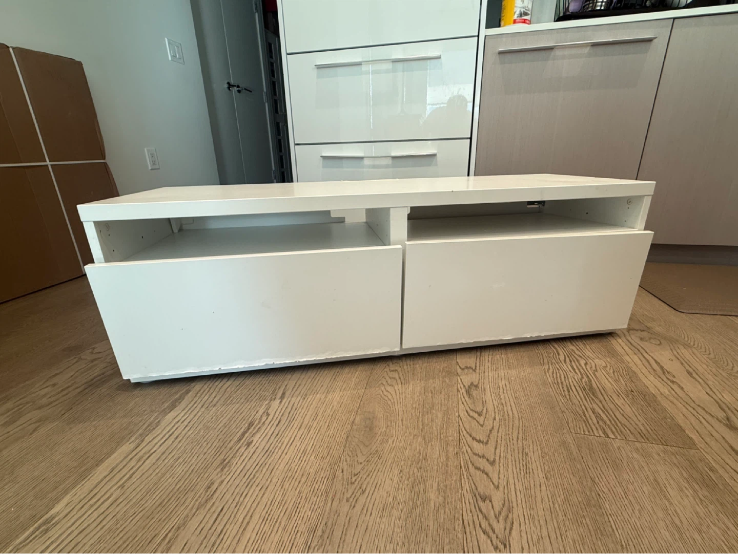 IKEA BESTÅ TV Bench with Drawers - White