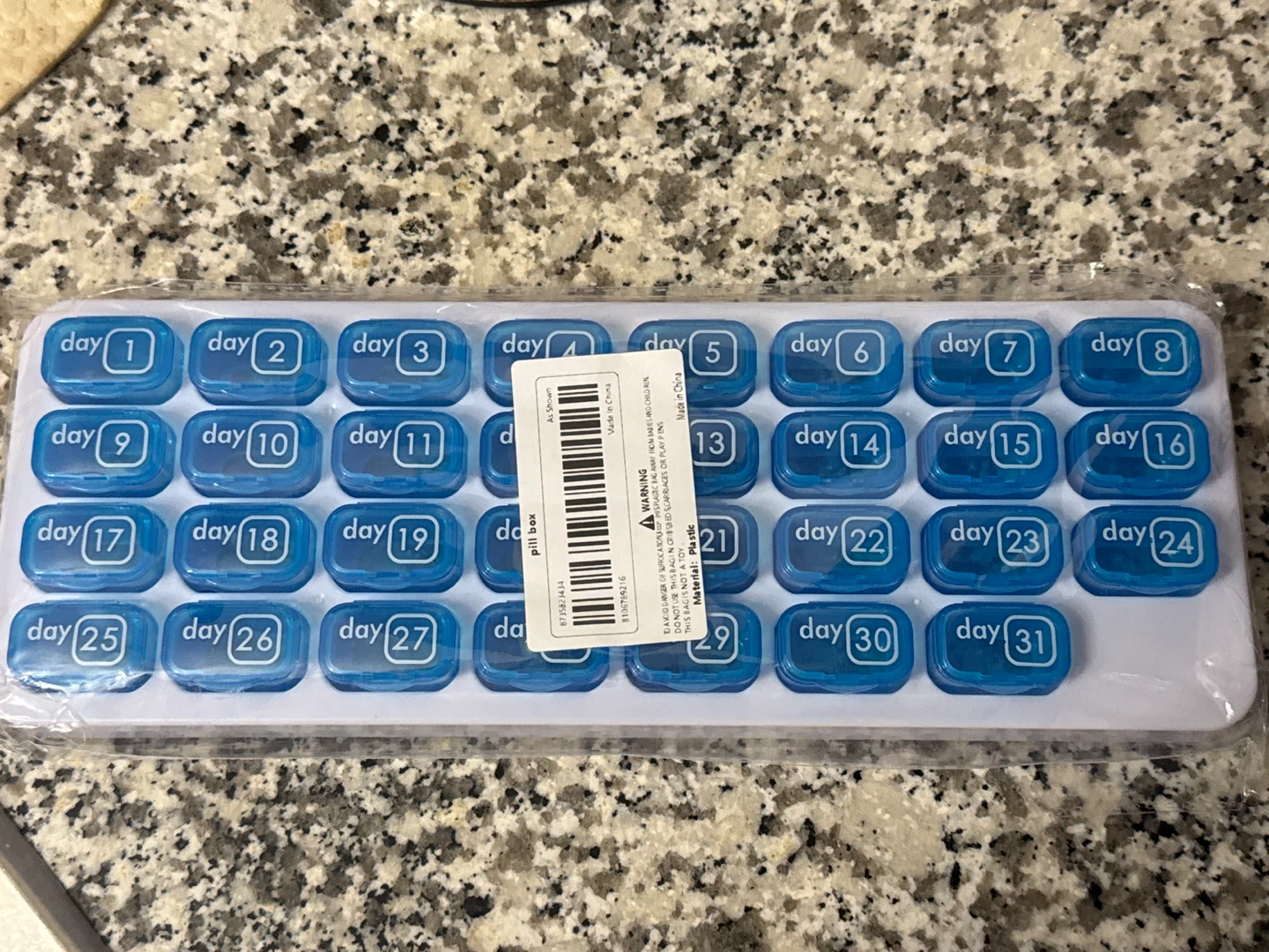 31-Day Pill Box Organizer