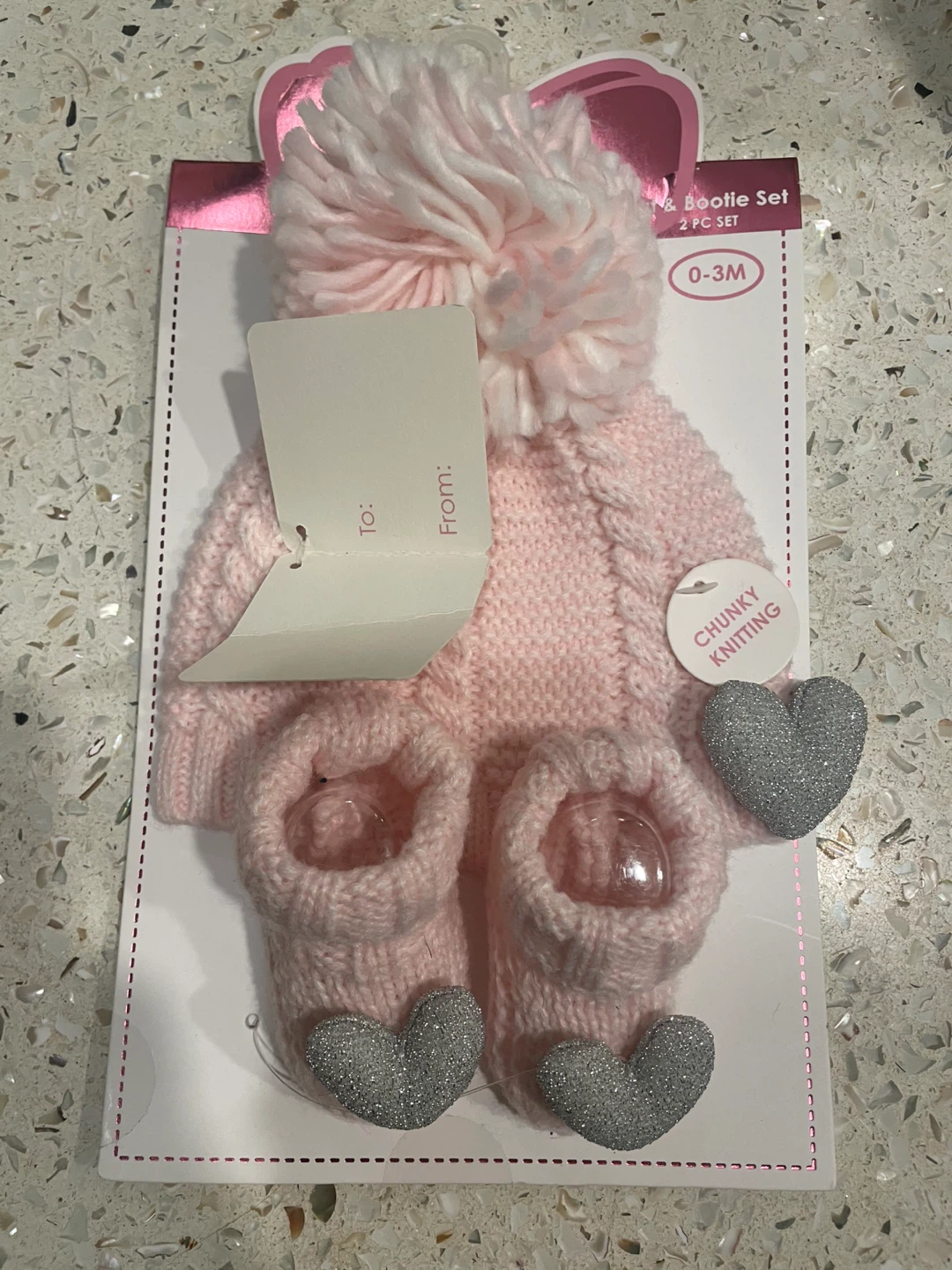 Stepping Stones Baby Hat & Bootie Set - photo 2