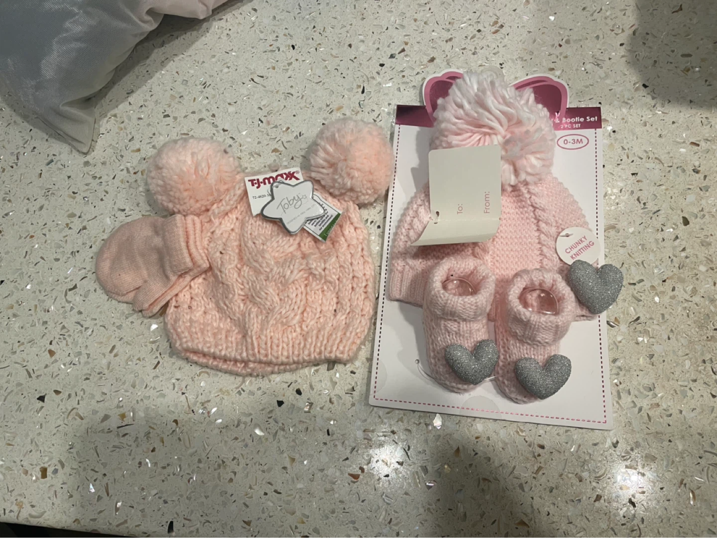 Stepping Stones Baby Hat & Bootie Set