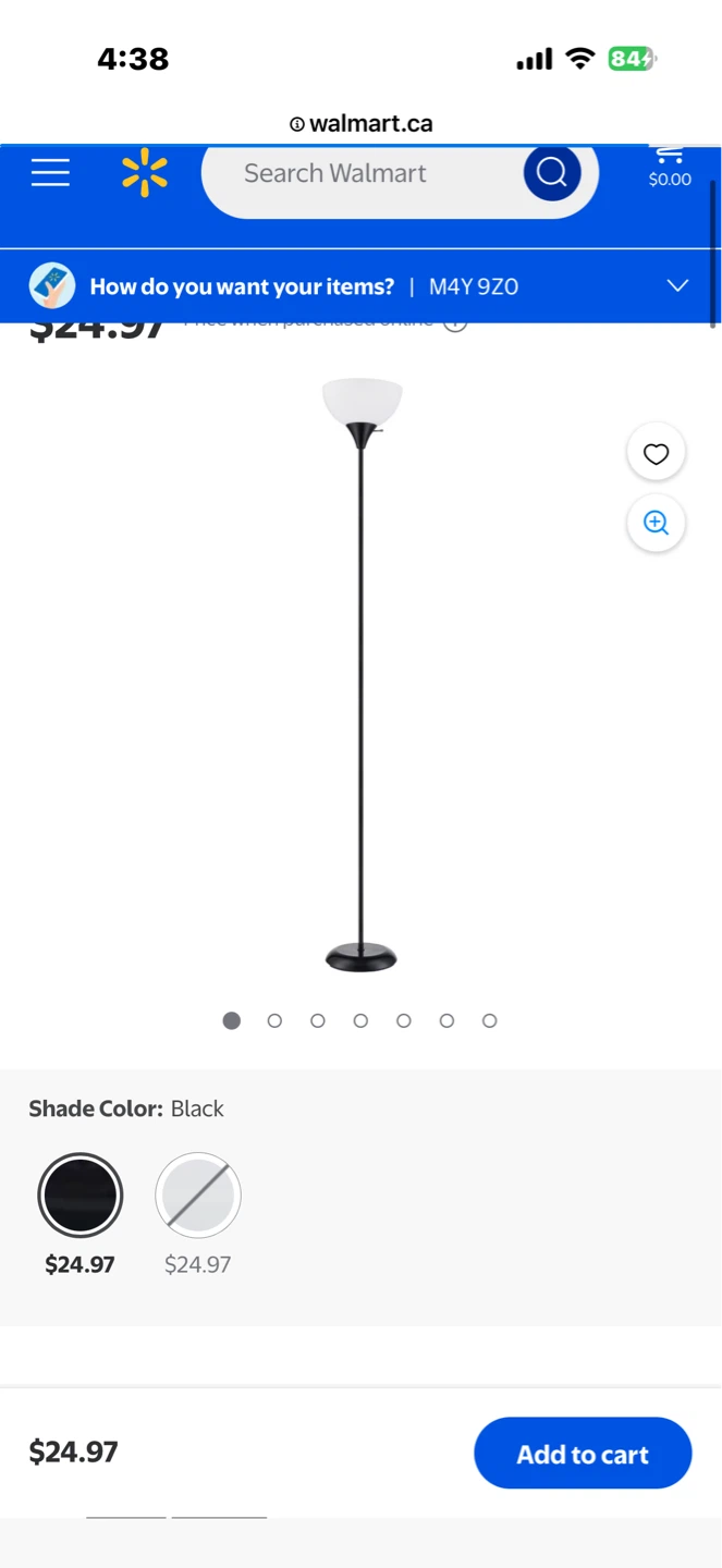 Grey color floor lamp