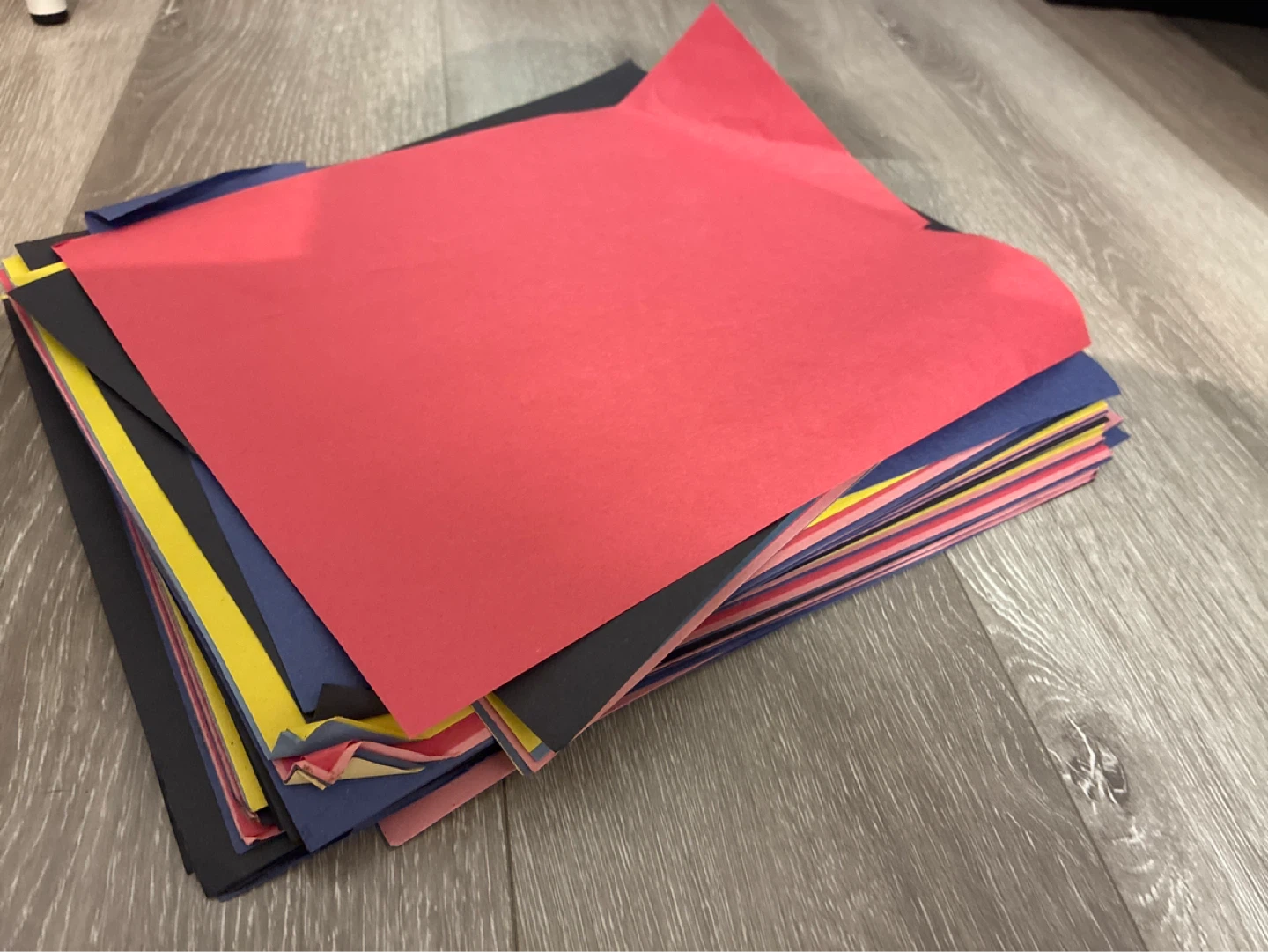 Letter sized construction Paper Sheets