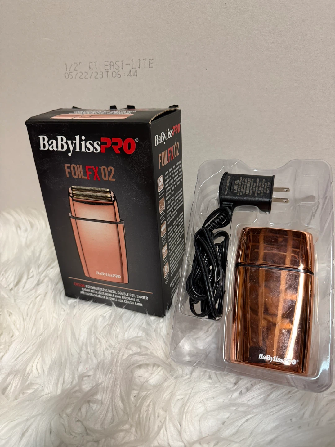 BaBylissPRO FOILFX02 Cordless Metal Double Foil Shaver Rose Gold
