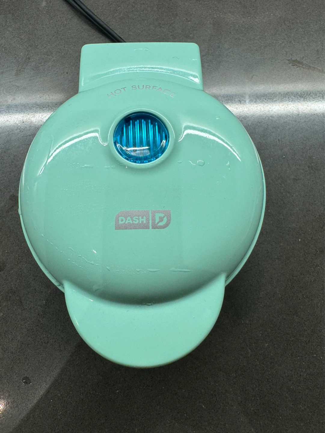 Dash Aqua Mini Waffle Maker