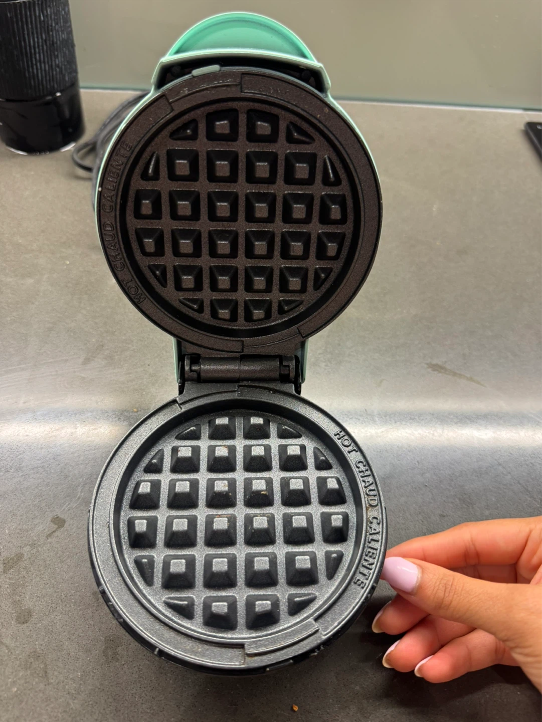 Dash Aqua Mini Waffle Maker - photo 2