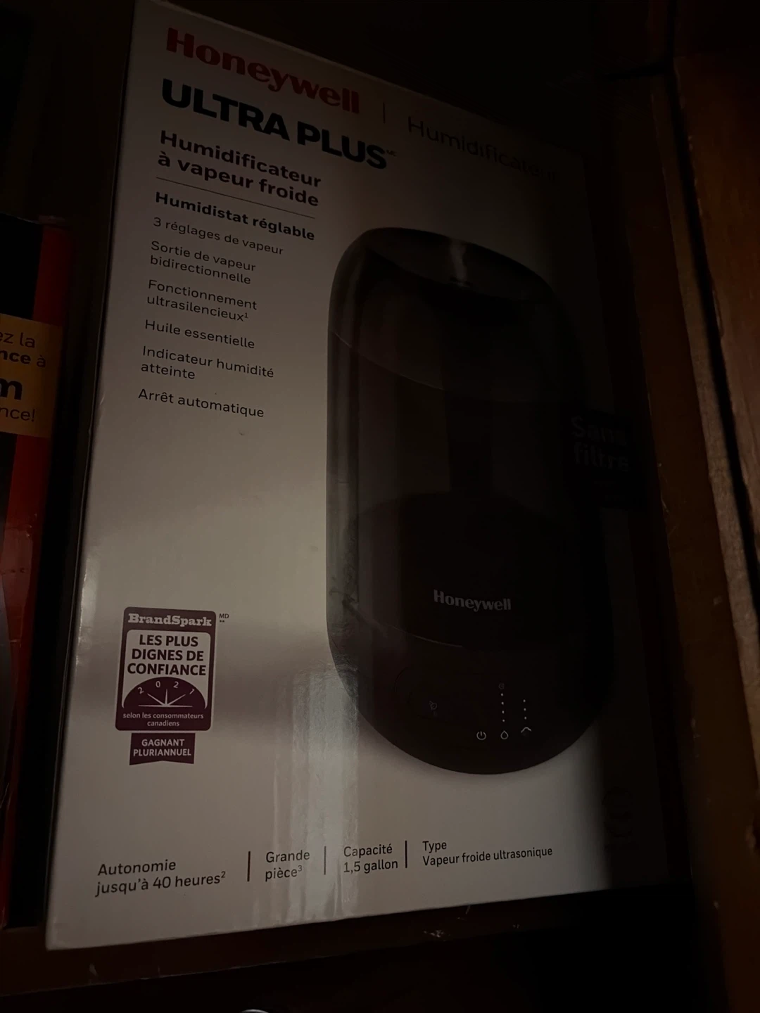 Honeywell Ultra Plus Cool Mist Humidifier 1.5 Gallon