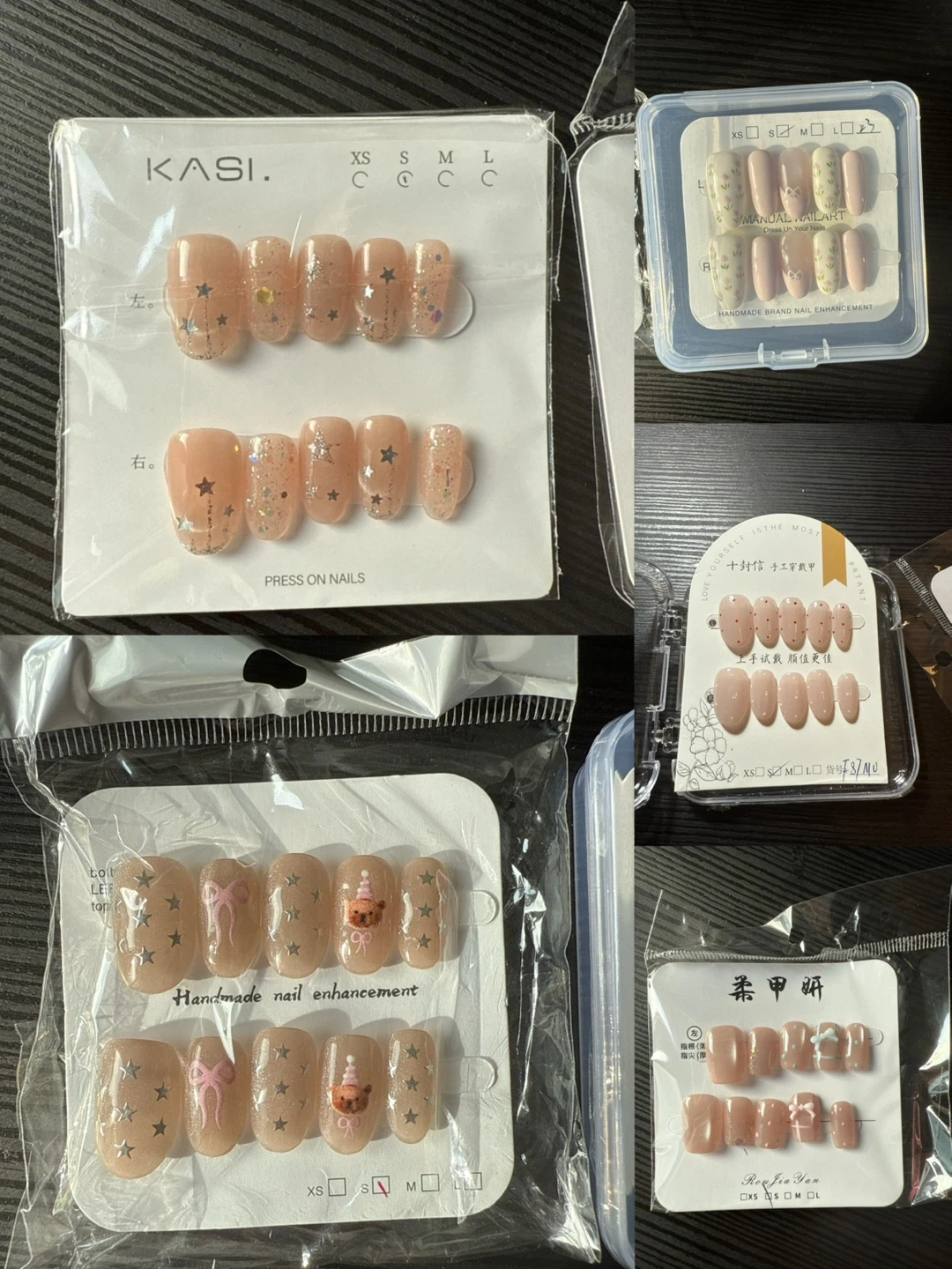 New Handmade Nail Enhancements Press On Nails - Size Small