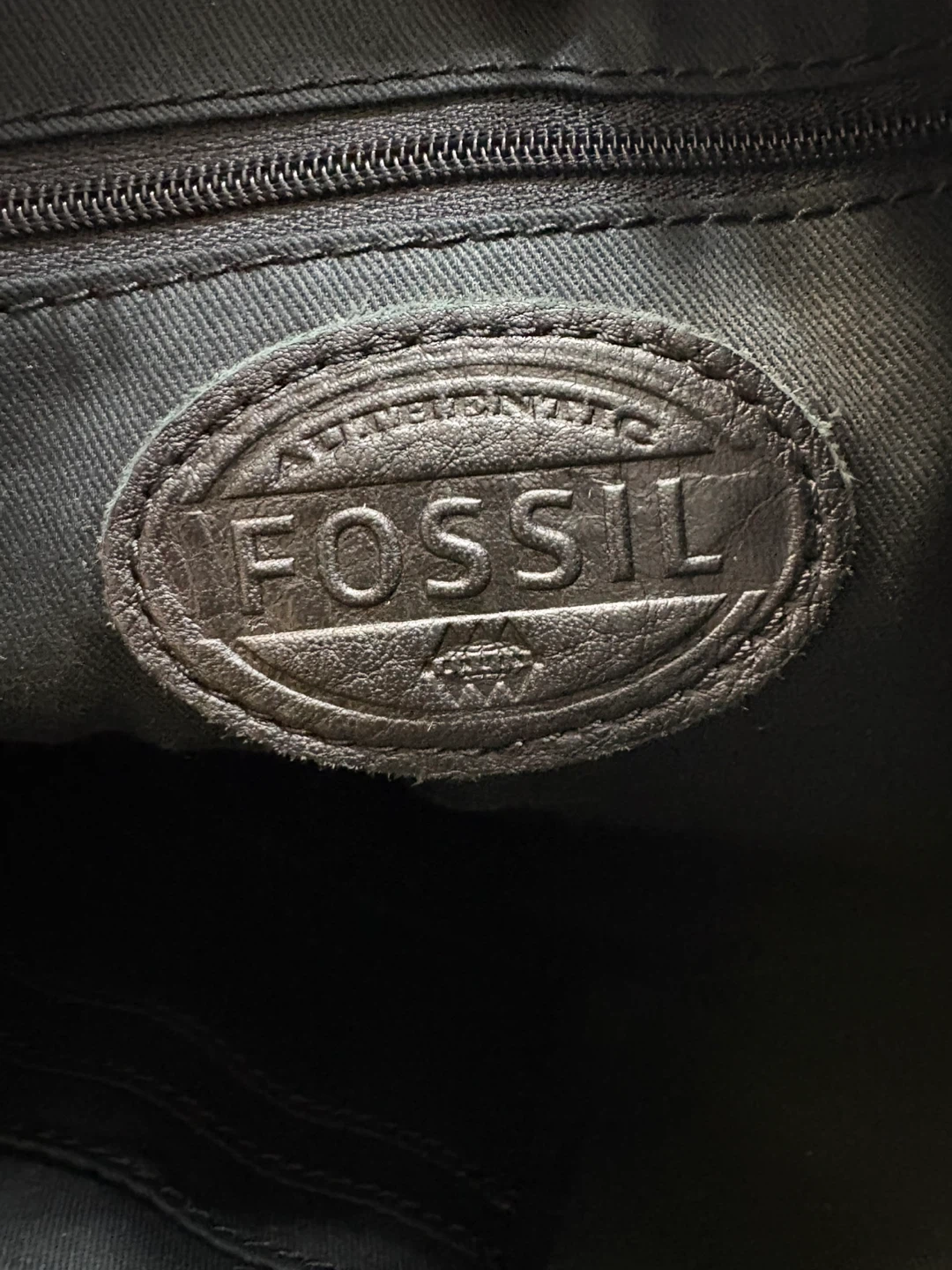 Fossil “Erin” Mint Green and Black Striped Canvas Crossbody Bag - photo 4