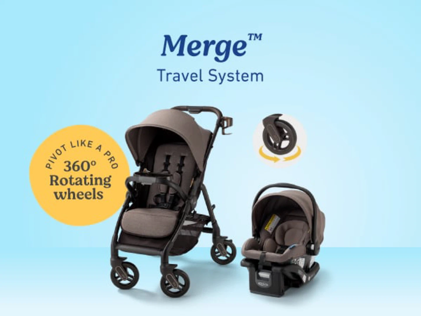 Graco Merge Travel System with SnugRide Lite DLX Infant Car Seat - photo 4