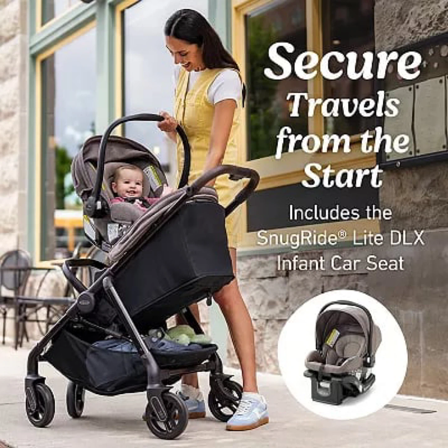 Graco Merge Travel System with SnugRide Lite DLX Infant Car Seat - photo 3