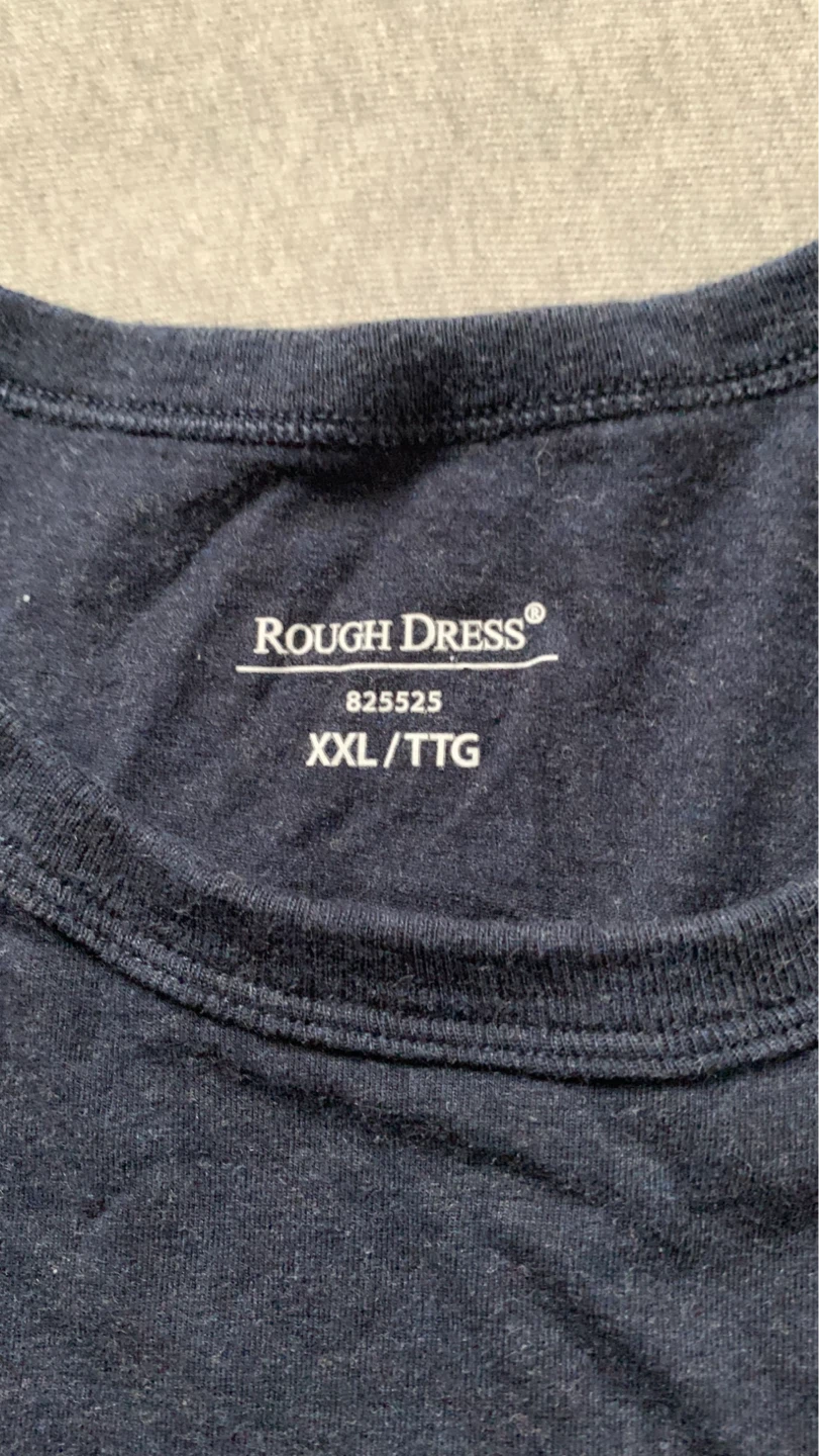 Ladies “Rough Dress” Brand Long Sleeve Navy Blue Shirt XXL - photo 3