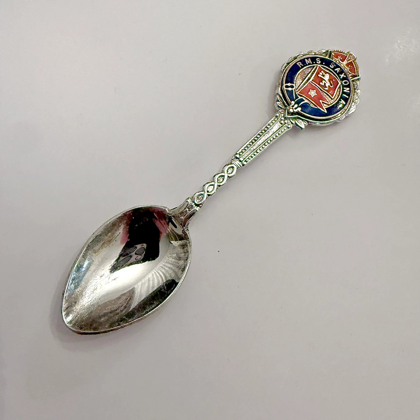 Rare RMS Saxonia steamship souvenir spoon
