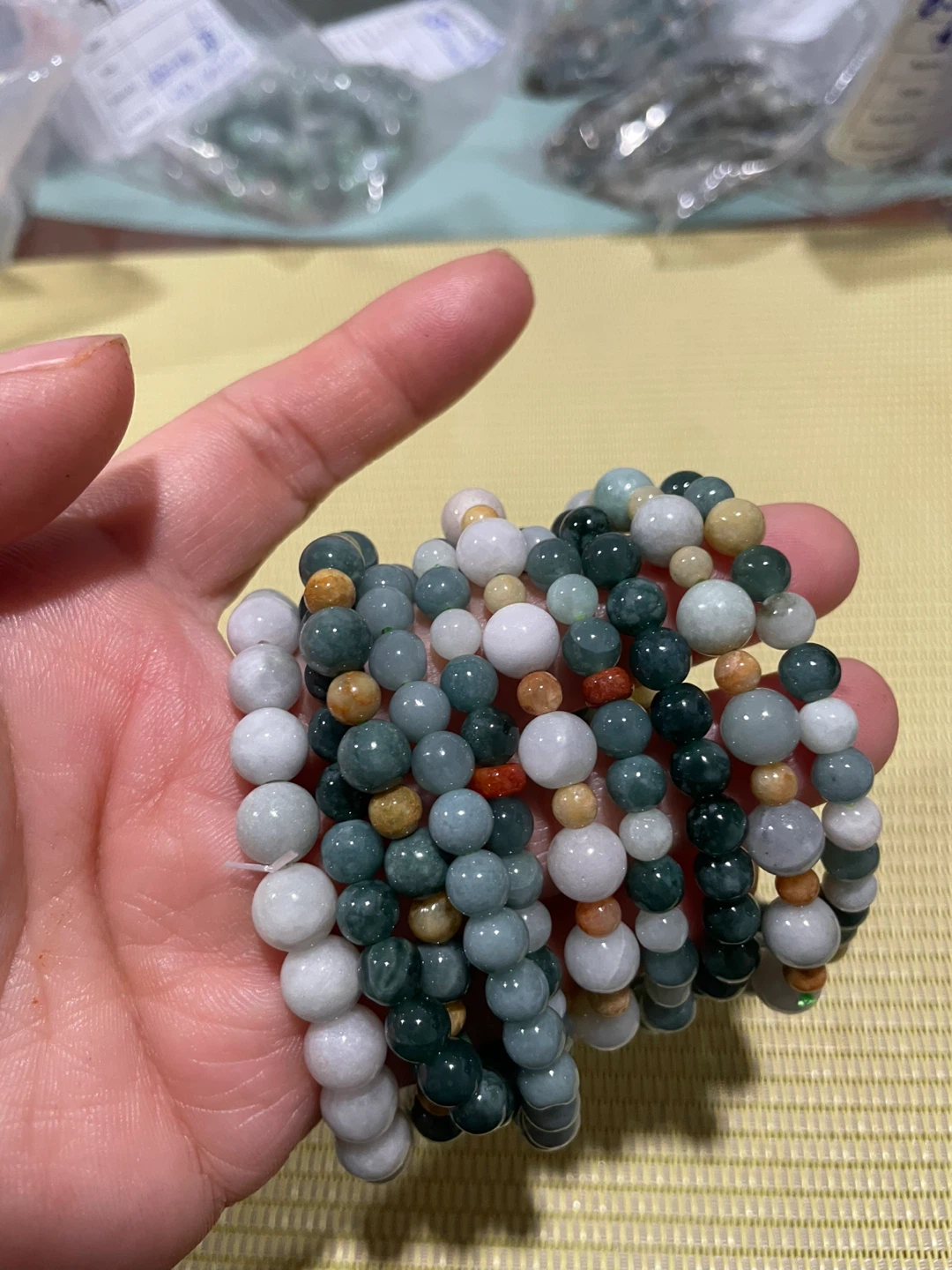 Assorted Jadeite Beaded Bracelets - photo 2