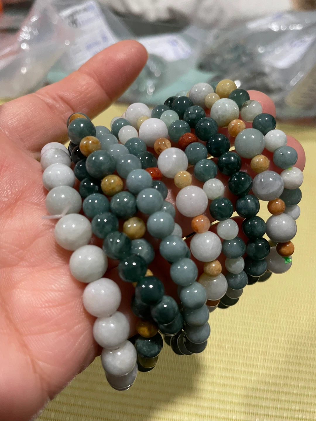 Assorted Jadeite Beaded Bracelets - photo 3
