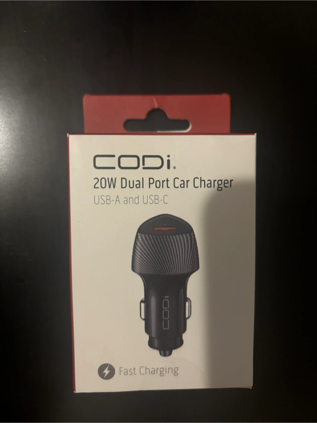 CODi 20W Dual Port Car Charger USB-A & USB-C