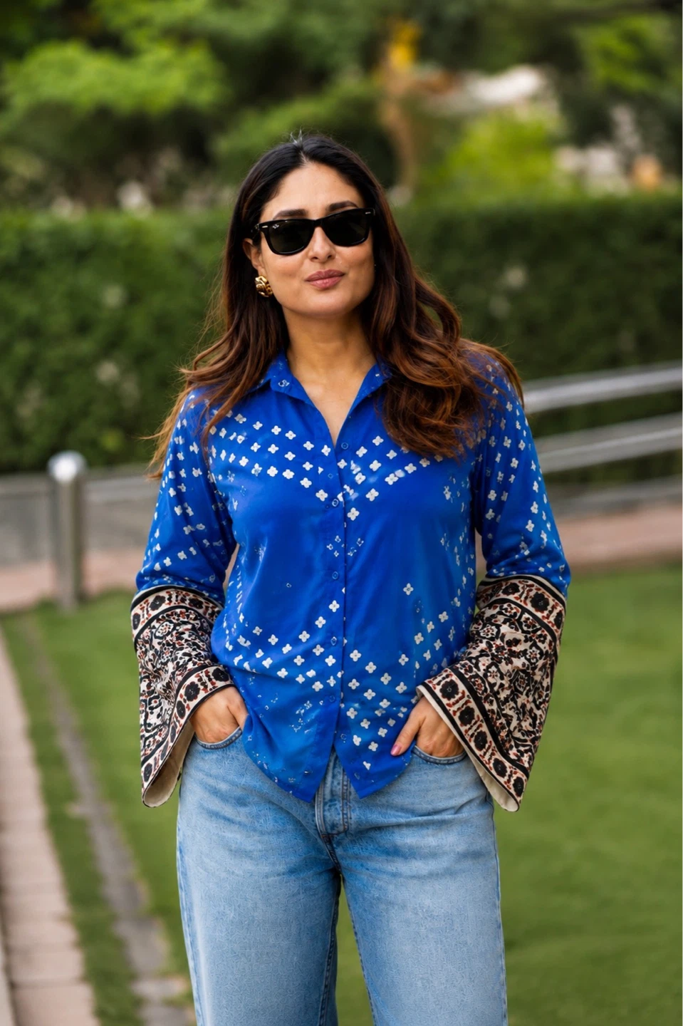 Ajrakh Shirts in Jaipuri Print in Crepe