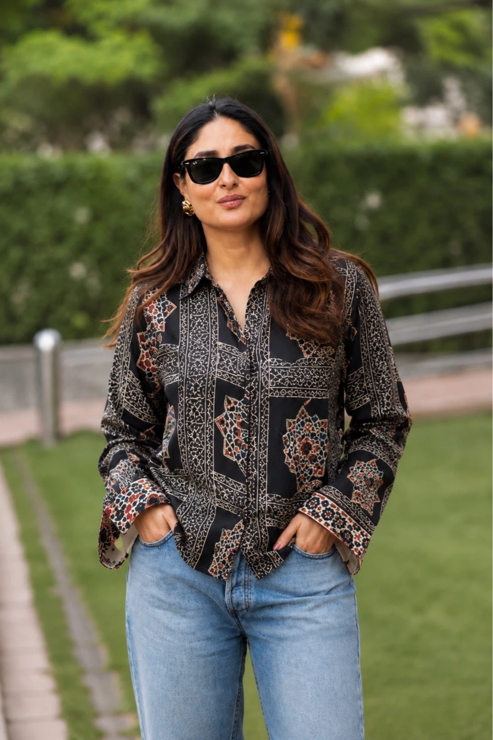 Ajrakh Shirts in Jaipuri Print in Crepe - photo 2