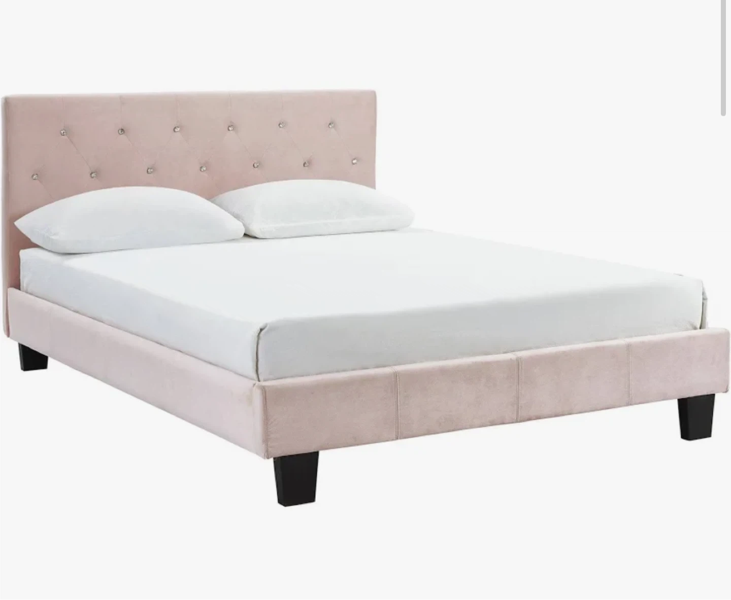 Queen size frame and mattress for sale (gray coloured) - photo 2