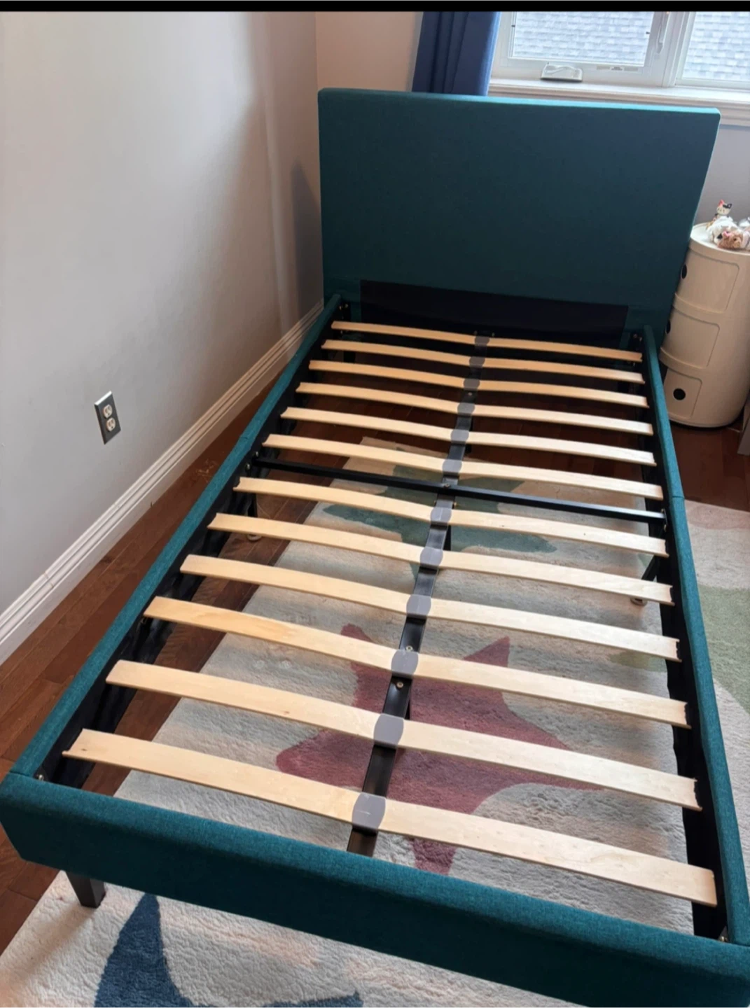 Modway Teal Upholstered Twin Bed Frame