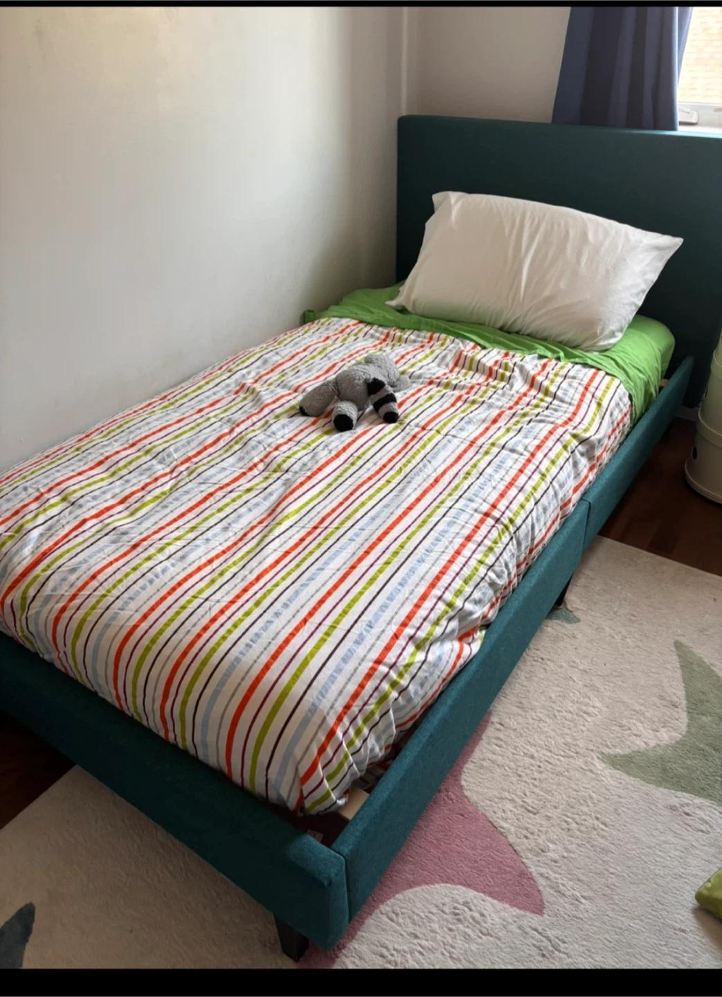 Modway Teal Upholstered Twin Bed Frame - photo 2