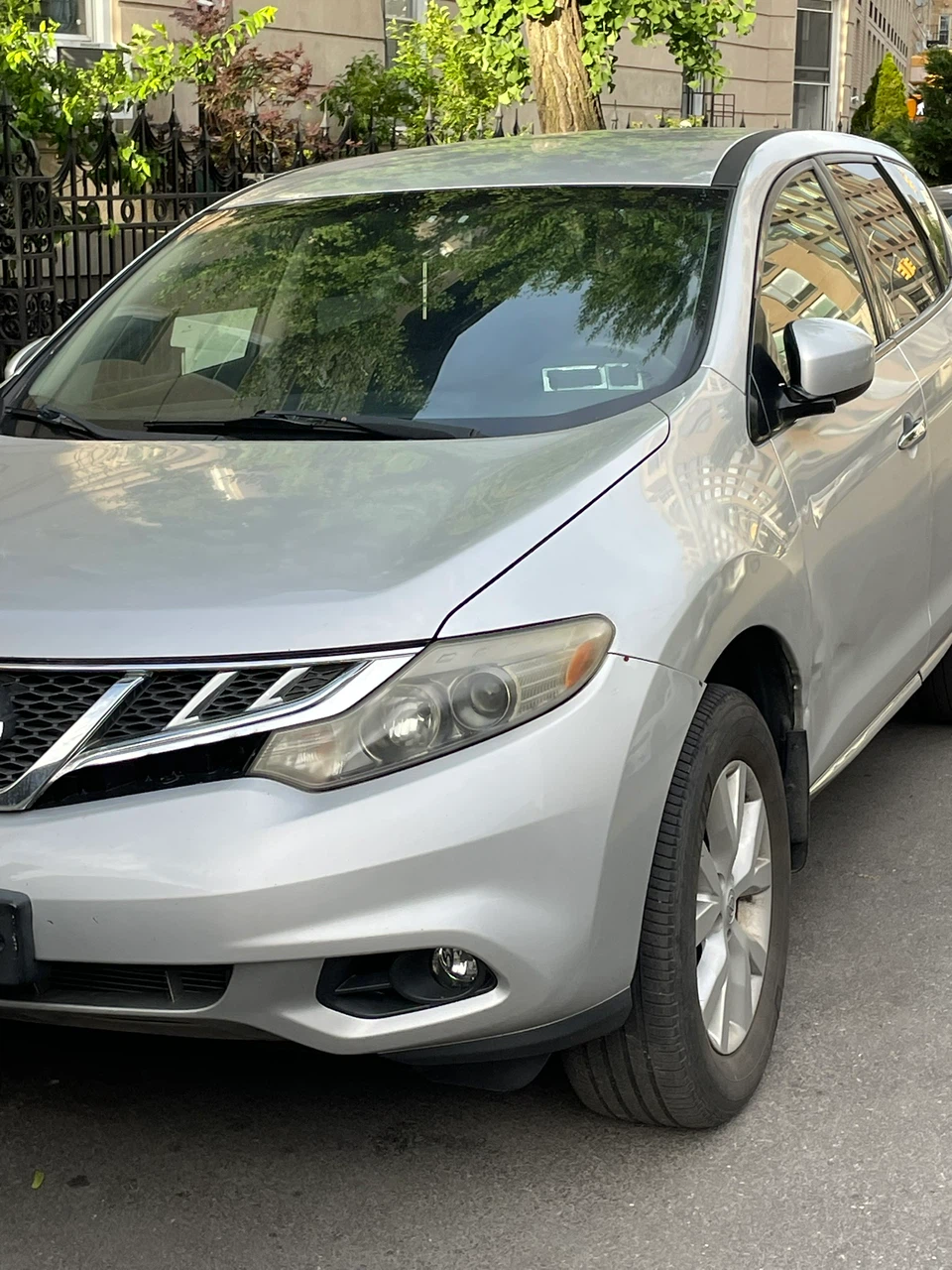 Silver Nissan SUV